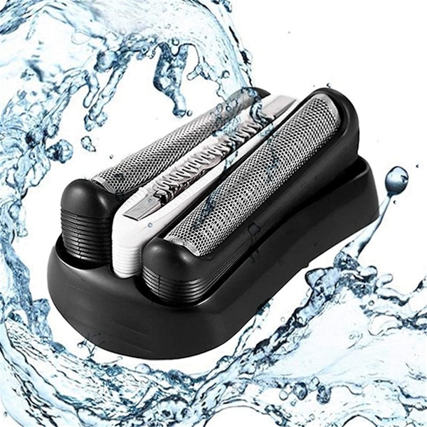 2 STK 32B Barbermaskin Erstatningsdel for Braun Series 3, Erstatningsfolie og Kutter for Braun Series 3010S 3040S