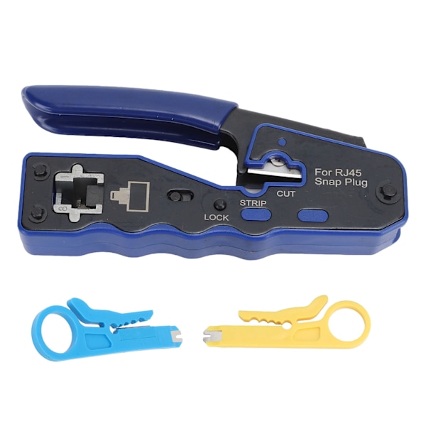 Pass Through Ethernet Crimper RJ45 CAT6 Gennemføringshul Pass Through Crimper Cutter Kit