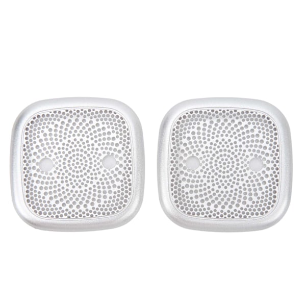 2PCS Biltakhögtalarskydd i Rostfritt Stål Hornhögtalargaller Trim Ersättning för Land Rover Range Rover Sport 2023 Silver