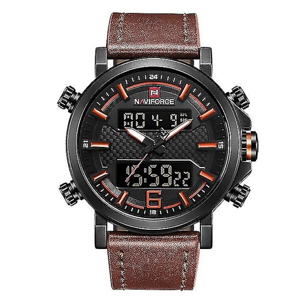 Naviforce 9135 Men Led Analog Klocka Quartz Watch Style2