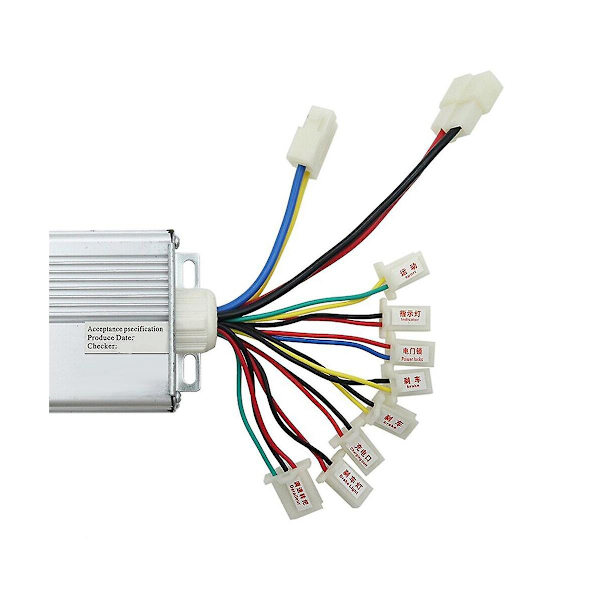 36v 1000w harjattu ohjain sähköpyörän sähköpyörän skootterin harjan nopeudensäätimen moottori, yhteensopiva Elect -HG: n kanssa Silver
