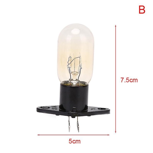 Mikroaaltouunin lamppu lampun kanta 230v 20w vaihto lampun pidikkeellä Yellow B