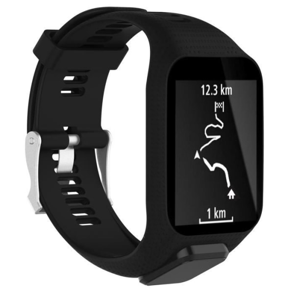 Armbånd/urrem til TomTom Adventurer Golfer 2 Runner 2/3 Spark Watch / Spark 3 GPS Sort