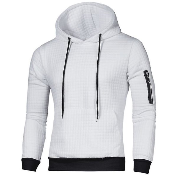 Huvtröja för Män, Huva, Tröja, Topp White L