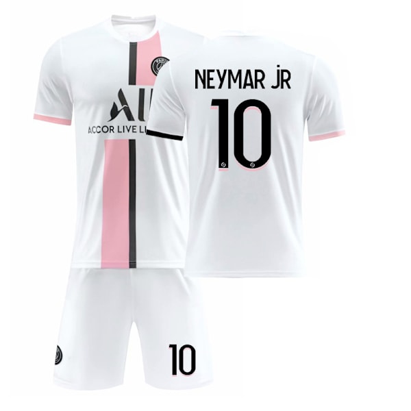 2122 Paris borte hvit drakt Neymar fotballuniform S(165-170cm)