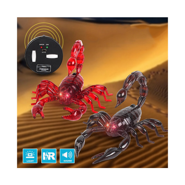 Svart IR infraröd fjärrkontroll Scorpion Toy