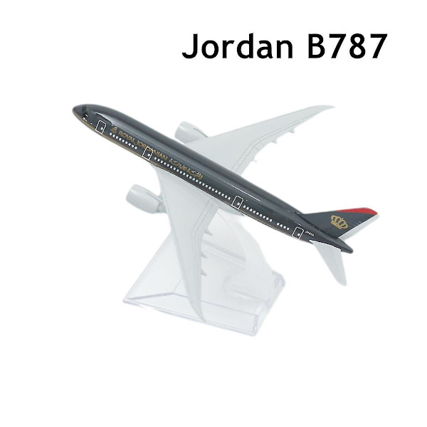 1:400 Flygplan Boeing Airbus Flygplansmodell Die-Cast Miniatyr Leksaker för Barn Julgåva Pojke -ES Jordan B787