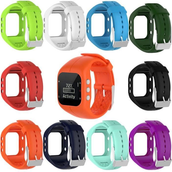 Sinivihreä silikonihihna Polar A300 Fitness & Activity Trackerille
