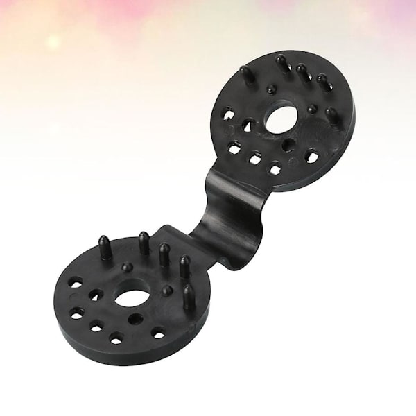 2 Påsar 10st Nätklämmor Solskyddsnätklämmor Plast Växthusfilm Spännen Black 10.5X3.7cm