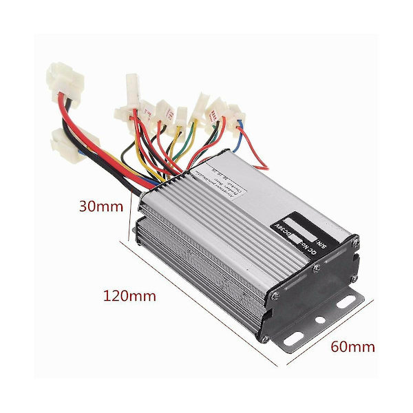 36v 1000w børstet controller Elektrisk cykel E-cykel Scooter Børste Speed ​​Controller Motor kompatibel med Elect -HG Silver