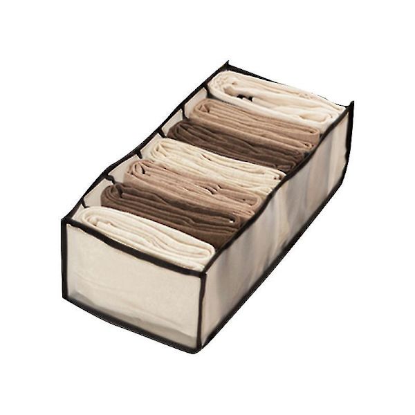 2 kpl Vaateorganisaattori Säilytyslaatikko Taitettava Alusvaatteiden Organisaattori Säilytyslokerot Laatikon Organisaattori Farkut Vaatekaapin Järjestys Black 17x36x12cm