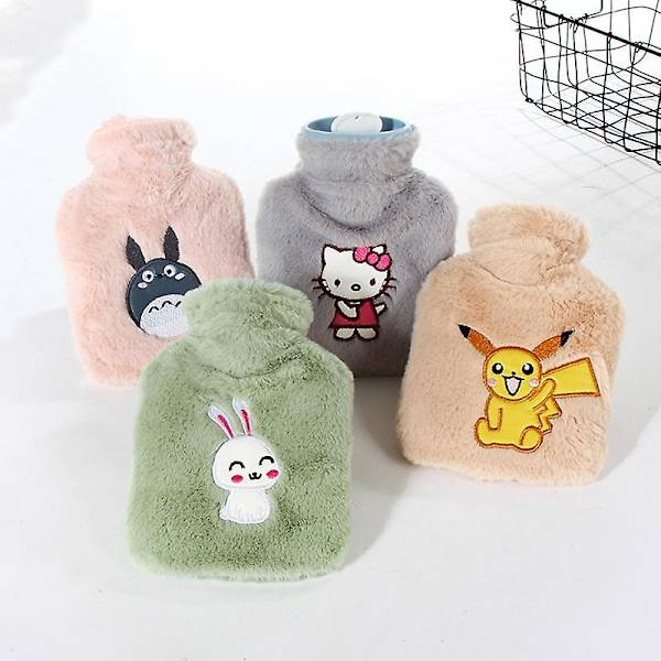 Anime Hellokts Pikachu Totoros Kawaii Plysch Varm Hand- och Fotvärmare Cartoon Mjuk Bärbar Vinter Vattenflaska Påsar Presenter Leksaker pikachu
