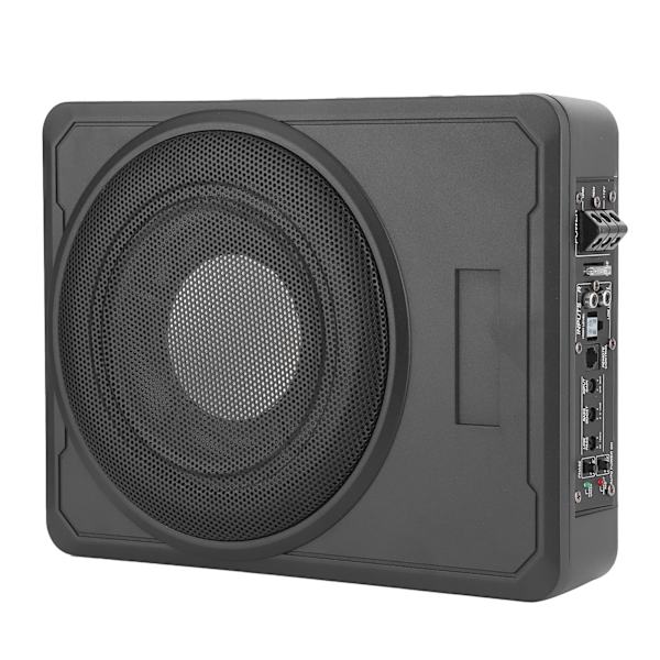 Bilsubwoofer Slim Förstärkare Baslåda Högtalare Under Säte Ljudenhet 10in 12V 800W