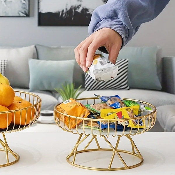 Elegant keramisk frugtskål dessertbakke stue te snack display stativ