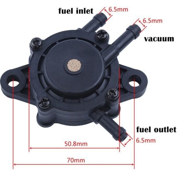 Brændstofpumpe kompatibel med Honda GC135 GC160 GC190 GCV520 GCV530 motorer 16700-Z0J-003 16700-ZL8-013 Hg