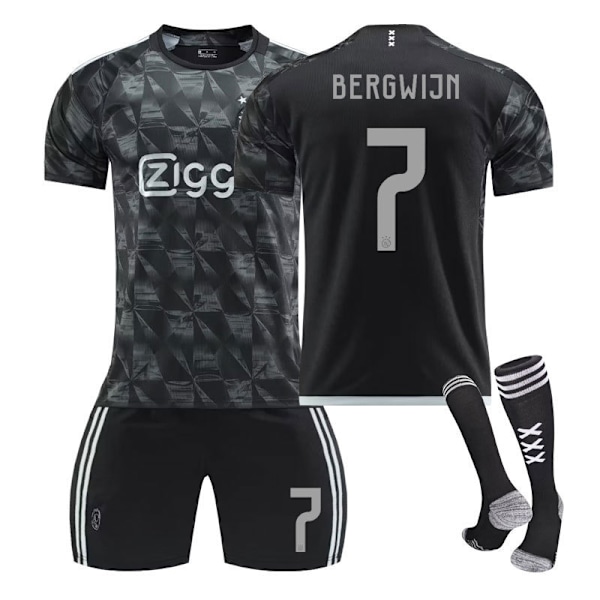 2324 Ajax udebanetrøje anden fodbolddragt-7Nummer+strømpe S(165-170cm)