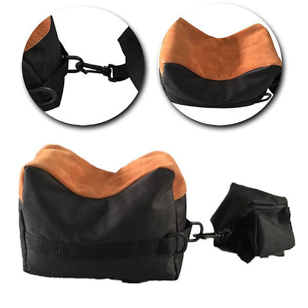 Skydebane Sand Bag Rifle Gun-bænk Jagt Rest Forre Bag Stand Tasker Black