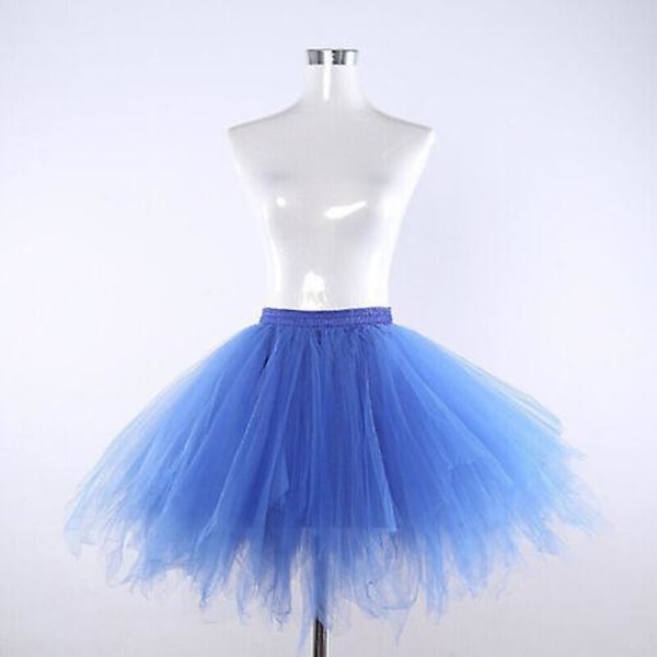 Skjørt Bachelor Party Tutu Tulle Skjørt Petticoat Ballet Hoop Skjørt 4 Lag Black XL