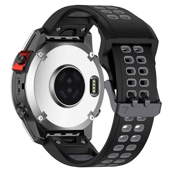 ( Svartgrå ) 26MM Tvåfärgat watch , tillbehör för klockor i Garmin-serien