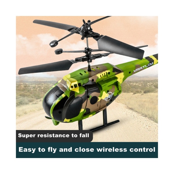 Genopladeligt RC Aircraft Quadcopter Legetøj - Camouflage