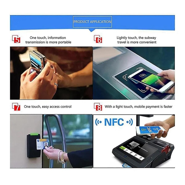 24 stk Nfc Ntag213 Tag Sticker Universal Label Rfid Token Patrol 13.56mhz kompatibel med genvej osv. Nfc Stickers -ES