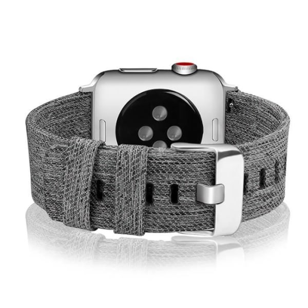 Black Girs Canvas Watch Arm Replacement Kompatibel för Apple Watch IWatch 1/2/3/4