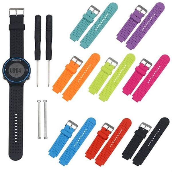 Watch för Garmin Forerunner 220 230 235 630 620 735 Watch Svart