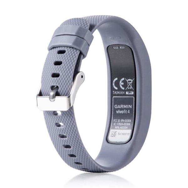 Silikonarmband för Garmin VivoFit 4 Fitness Tracker stor i grått