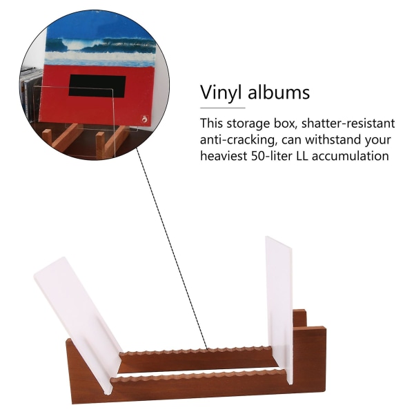 Vinylplades Holder - Akrylender - Vis Dine Singler Og Lps I Denne Moderne Bærbare Stativ Enhed