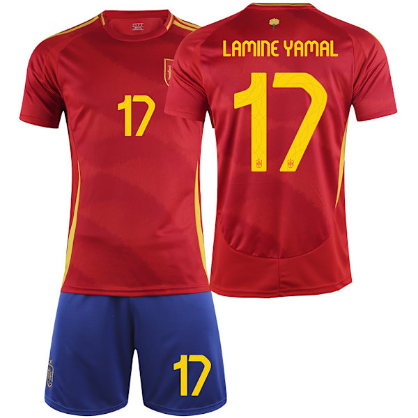 2425 Spania hjemmetrøye LAMINE YAMAL Fotballdrakt 28(150-160cm)