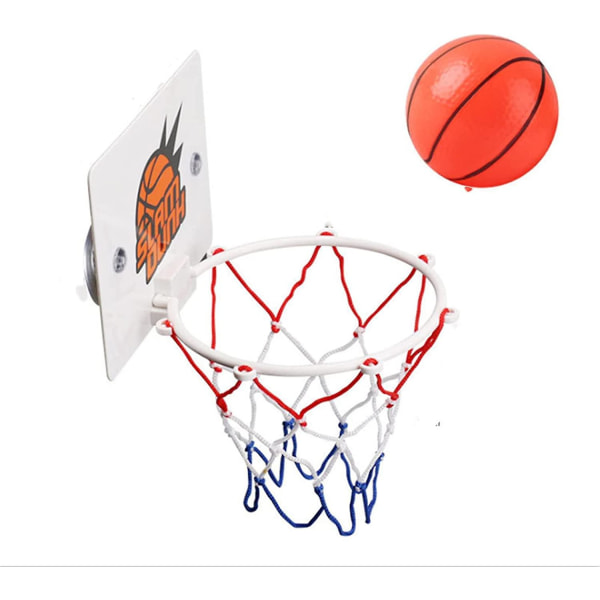 Minibasketbollkorg Set Väggmontering Inomhus Basketboll Set För Barn Pojkar (vit)