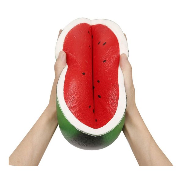 Anboor Jumbo Watermelon Squishies - Super Large Antistress Slow Rising Squeeze Toy (1 stk)