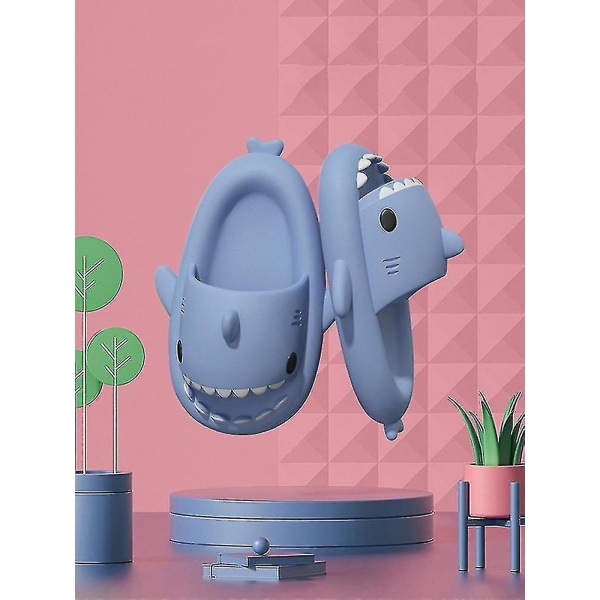 Cute Shark Par Tøfler - Sklisikker Eva Flip Flops For menn, kvinner, barn, utendørs beige 40 41