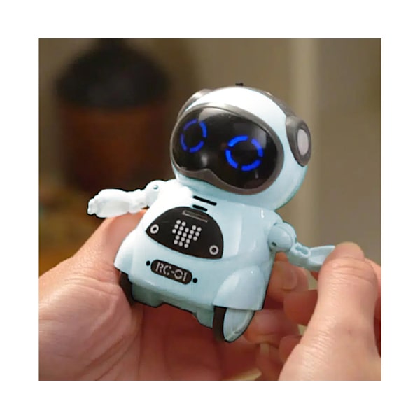 Pocket Blue RC Talking Robot til børn - Interaktiv, Sang, Dans, Storytelling