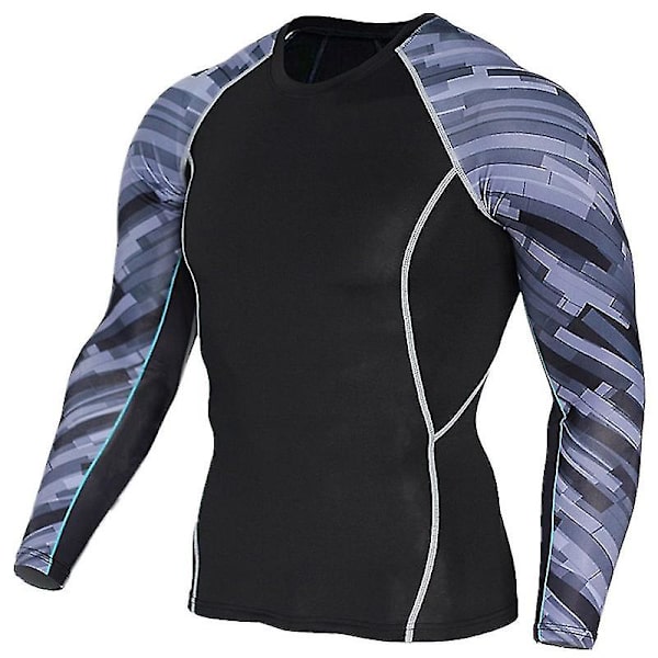 Miesten Compression Base Layer Topit Sport Gym Muscle T-paita 9 3XL
