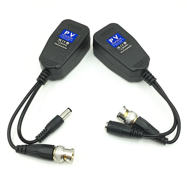 5 par Cctv Coax Bnc Video Power Balun Transceiver Till Cat5e 6 Rj45 Connector Koaxial/analog Hd Pai -HG