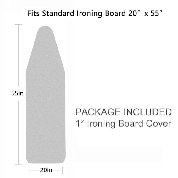 Brännskyddad Tryckt Bomullsstoppad Strykbrädeöverdrag Ersättning Passar Till 140 Cm X 50 Cm Strykbräda Ingår Inte Bluejay