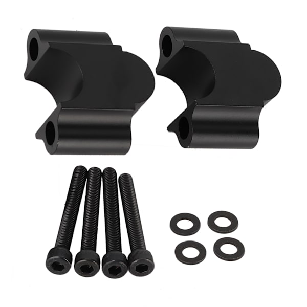 Universal aluminiumslegering håndtagsforhøjer 7/8' 22mm motorcykel håndtagsforhøjende klemme (sort)