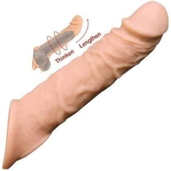 Forlængelseskappe - YIBUJIAZU - Realistisk - Blød - Beige - 20 cm