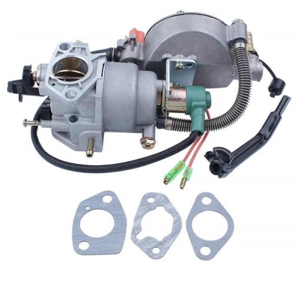 Dobbel forgassergenerator kompatibel med Honda GX390 188F 5KW 13HP manuell choke LPG NG