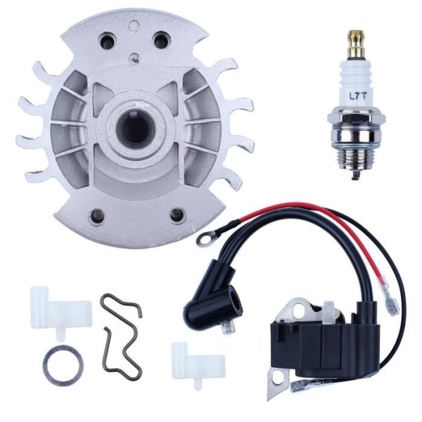 Svänghjulskolv Reparationskit Kompatibelt Med Stihl Motorsåg 017 018 MS170 MS180 MS170 180 Tändspole Med / 2 Ledningar Hg