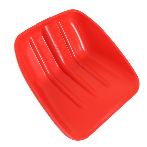 Snøskuffe Rød Tykk PP Plast Slitasjebestandig Tøff Barn Sikker Skovl for Hage 41 X 37cm / 16.1 X 14.6in