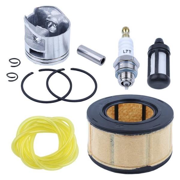 44mm Stempelringsæt med Luftfilter og Brændstofledning Kompatibel med Stihl MS251 MS 251 1143 030 2007