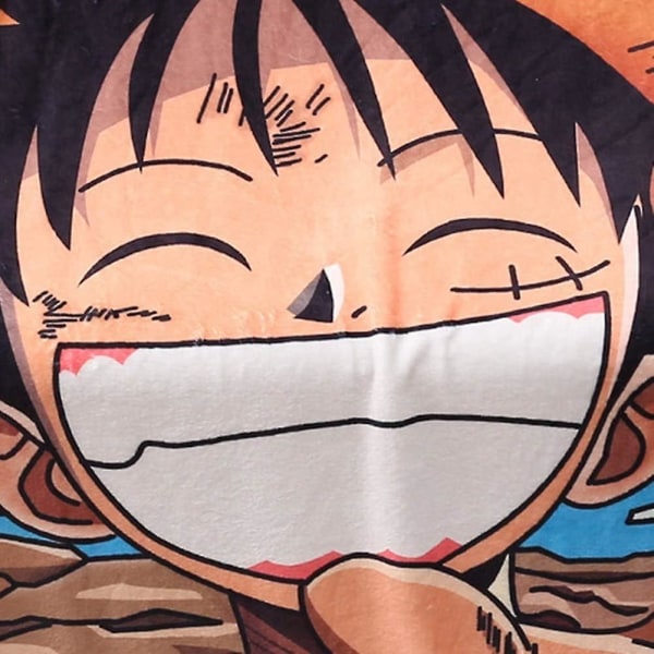 Sweet&rro17 Anime One Piece Luffy Wanted Kuscheldecke, Flanell Flauschige Decke, Kuschelige Wohndecke/sofadecke/reisedecke