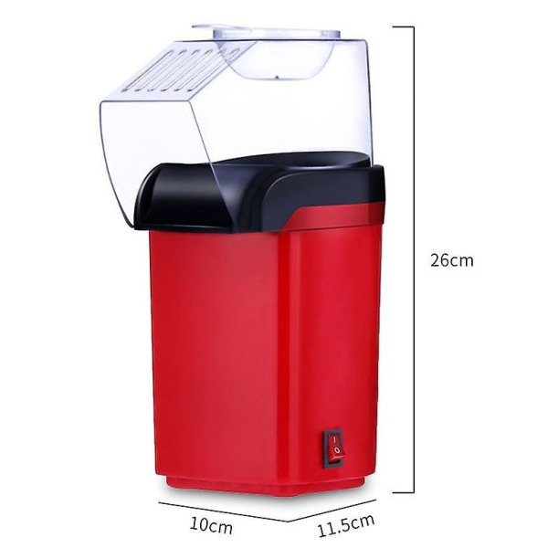 Popcorn Machine Hot Air Popcorn Maker Sähköinen Popcorn Makerin, terveellinen ja nopea välipala EU standard