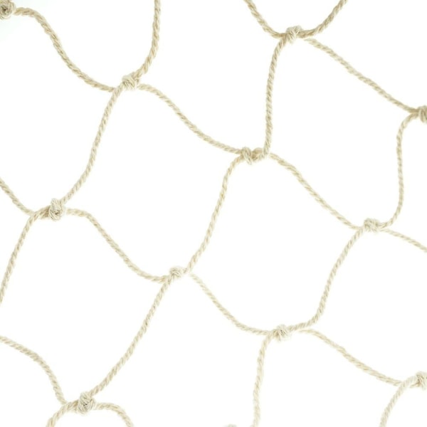 Hampetaunett Barnesikkerhetsnett dekorativt nett fiskenett klatrenett, 100x200 cm (beige) Beige