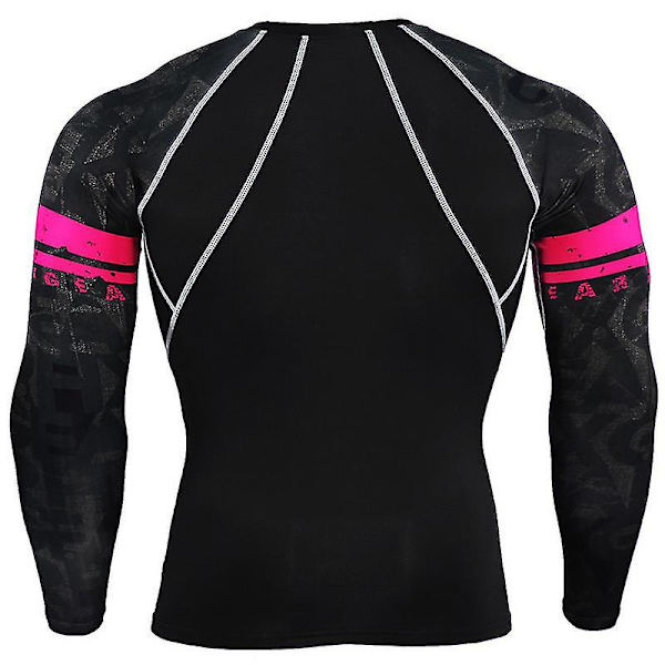 Herre Compression Base Layer Topper Sport Gym Muscle T-skjorte 5 L