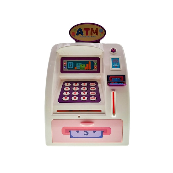 Blå Simuleret ATM med Adgangskode, Fingeraftryk og Musik LED