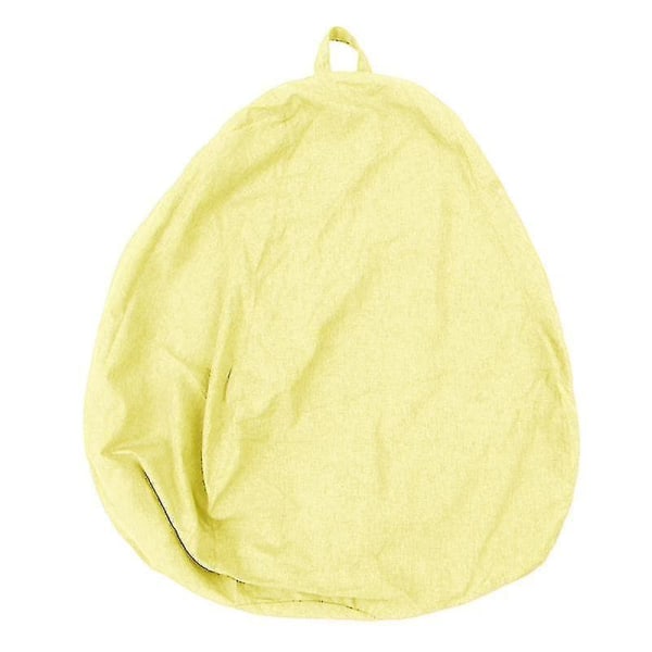 Lazy Sofa Cover Bean Bag Cover Sofa Cover Chair Covers Furniture Cover_y Light yellow 80*90cm