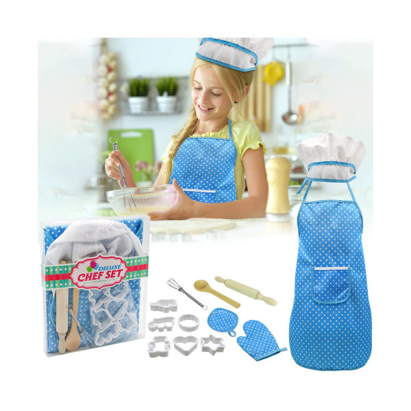 Kids Cooking Set Pussel med förkläde - pedagogisk leksak